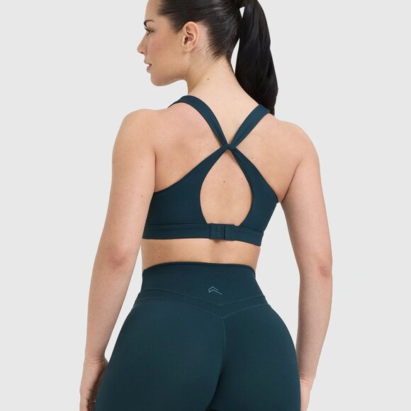 NWT Oner Active Unified Layered Sports Bra in Oil Blue - Size Small - Picture 4 of 10